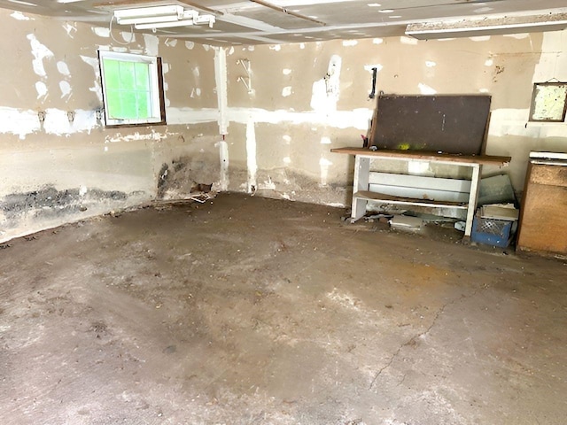 view of basement