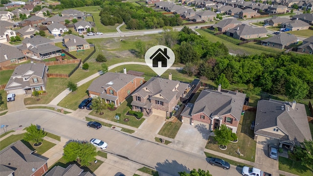 drone / aerial view featuring a residential view