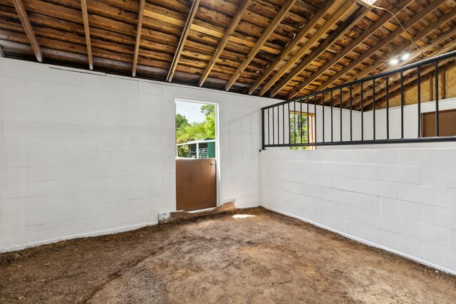 view of horse barn