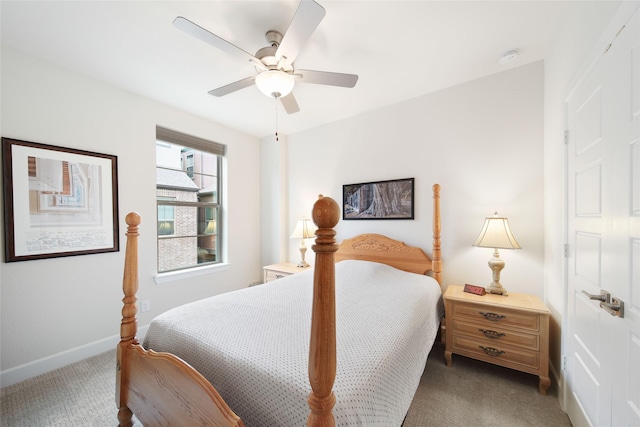 7112 Amber Grove Ct, Dallas, TX 75231 - bedroom with ceiling fan, carpet flooring, and baseboards