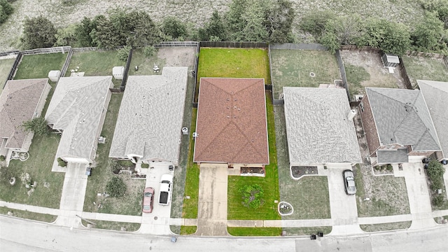 bird's eye view featuring a residential view