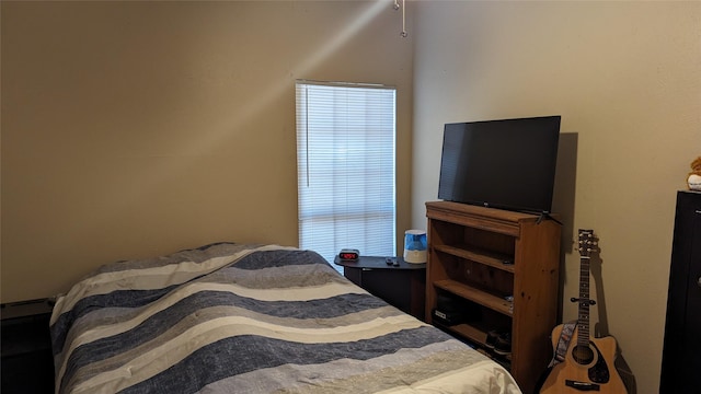 bedroom with multiple windows