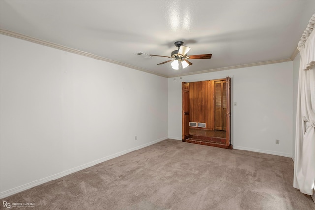 2007 Venus Dr, Bossier City, LA 71112 - unfurnished bedroom featuring ornamental molding, light carpet, and baseboards