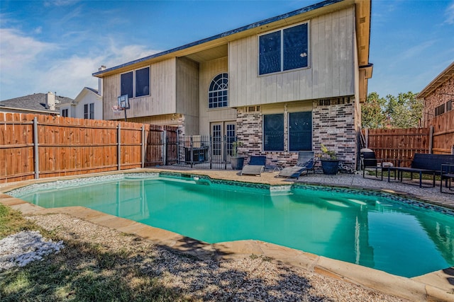 139 Wembley Way, Rockwall, TX 75032 - view of pool with a fenced backyard, a fenced in pool, and a patio
