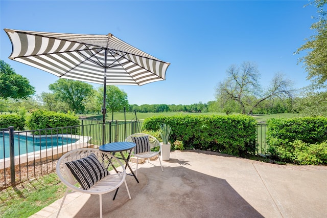 2110 Watercrest Ct, Keller, TX 76248 - view of patio / terrace with fence and a fenced in pool