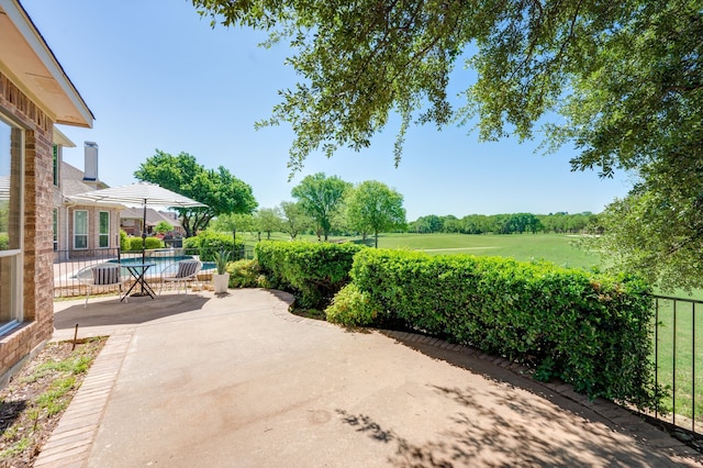 2110 Watercrest Ct, Keller, TX 76248 - view of patio / terrace featuring fence and a fenced in pool