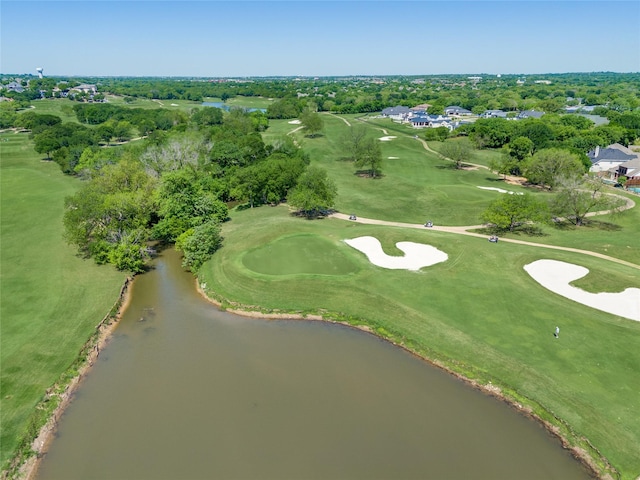 2110 Watercrest Ct, Keller, TX 76248 - drone / aerial view featuring view of golf course and a water view