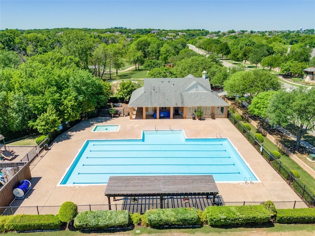 2110 Watercrest Ct, Keller, TX 76248 - community pool featuring a patio and fence