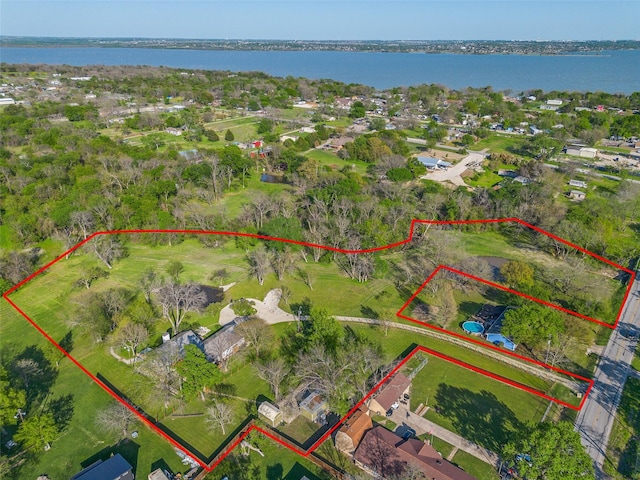 3485 Stonewall Rd, Wylie, TX 75098 - aerial view with a water view