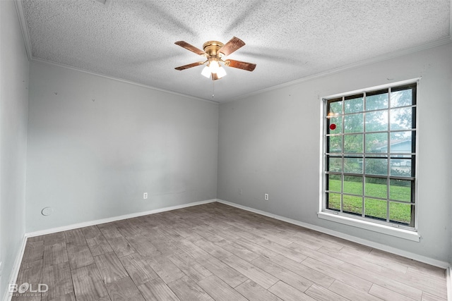 1908 Bey St, Bossier City, LA 71112 - spare room featuring wood finished floors, a ceiling fan, and ornamental molding