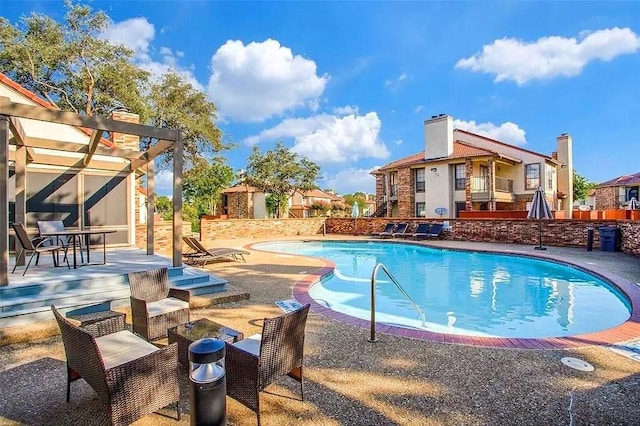 911 Turtle Lake Blvd, Irving, TX 75060 - view of pool featuring a patio area and a fenced in pool