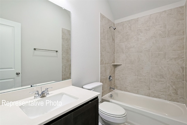 4933 Hitching Post Dr, Fort Worth, TX 76036 - full bath featuring toilet, shower / bathtub combination, and vanity