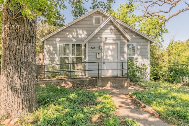 view of bungalow