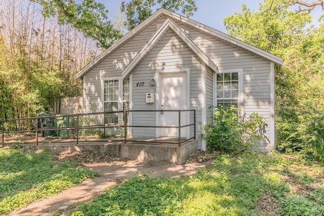 exterior space featuring fence