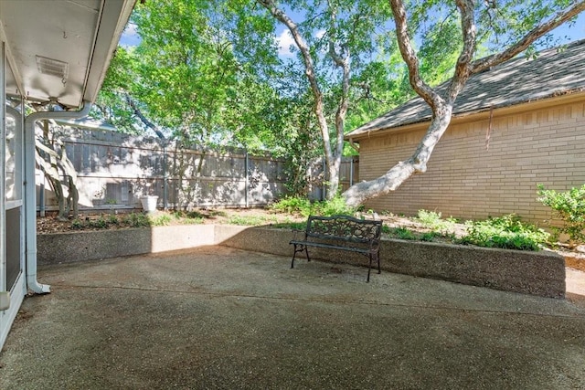 view of patio / terrace with a fenced backyard