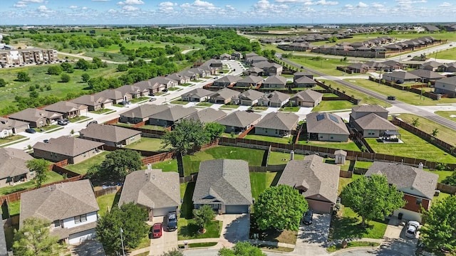 aerial view featuring a residential view