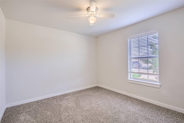 5019 Flanagan Dr, Forney, TX 75126 - carpeted spare room featuring plenty of natural light, baseboards, and a ceiling fan