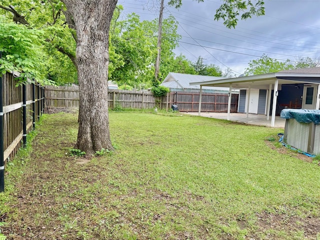 407 W Westhill Dr, Cleburne, TX 76033 - view of yard with a fenced backyard and a patio area