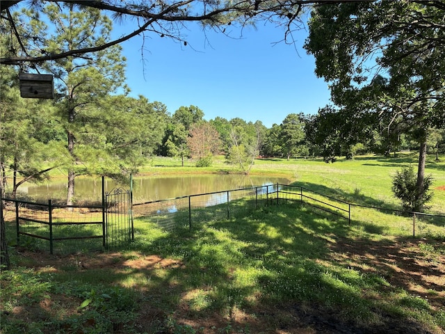 450 Vz County Road 4814, Ben Wheeler, TX 75754 - view of yard featuring fence and a water view