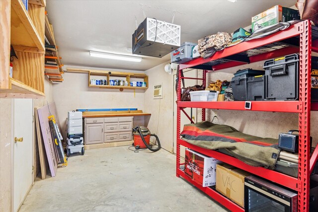 view of storage room