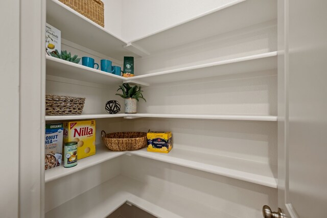 view of pantry