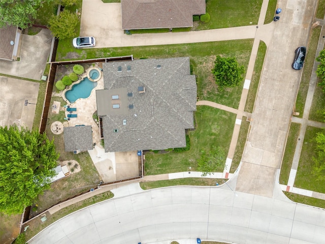 2516 Pepper Tree Cir, Mckinney, TX 75072 - view of front of house featuring brick siding, fence, a front yard, and roof with shingles