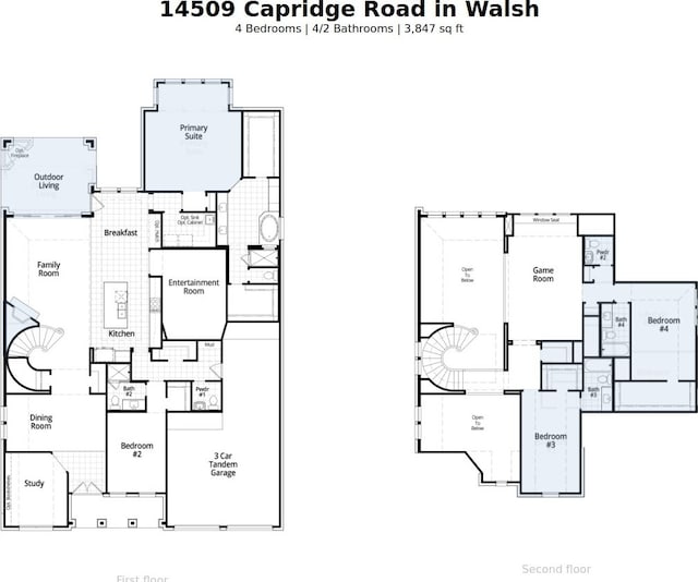14509 Capridge Rd, Aledo, TX 76008 - plan