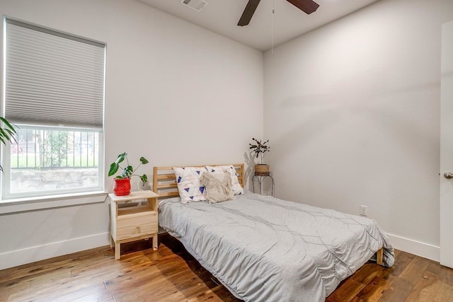 1833 Crested Ridge Rd, Fort Worth, TX 76008 - bedroom featuring hardwood / wood-style flooring, baseboards, and visible vents