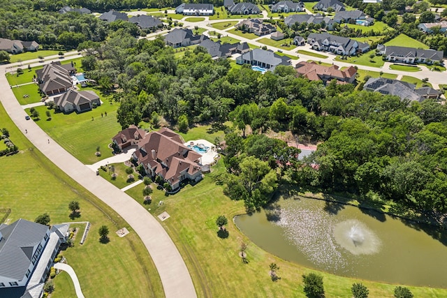 4161 San Juan Ave, Prosper, TX 75078 - drone / aerial view with a residential view and a water view