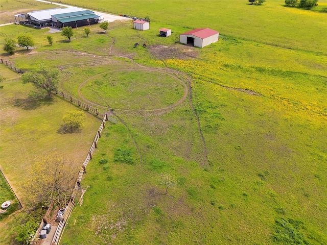 bird's eye view featuring a rural view