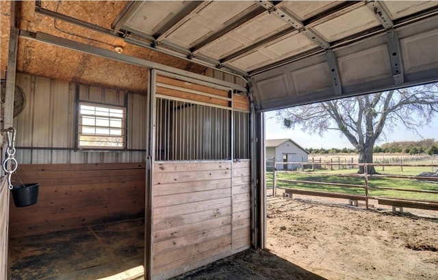 view of stable