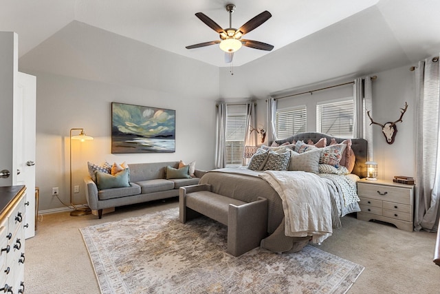 2452 Open Range Dr, Fort Worth, TX 76177 - bedroom with light carpet, a ceiling fan, and baseboards