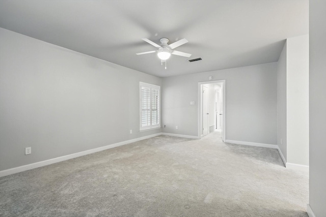 3141 La Kenta Cir, Farmers Branch, TX 75234 - unfurnished room featuring ceiling fan, baseboards, and carpet
