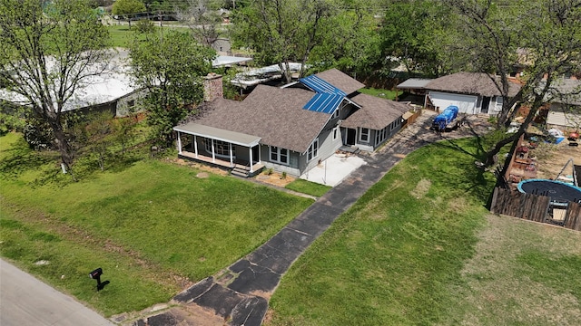 drone / aerial view
