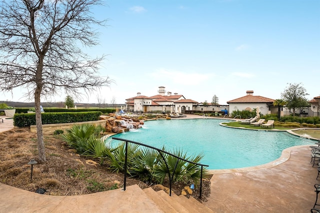 4223 Cascade Sky Dr, Arlington, TX 76005 - community pool featuring a patio area