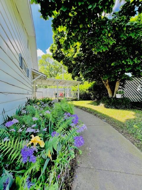438 Atkins St, Sulphur Springs, TX 75482 - view of yard with fence
