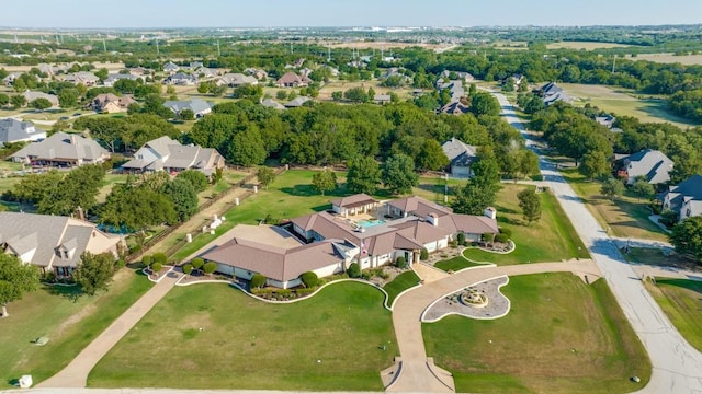 drone / aerial view featuring a residential view