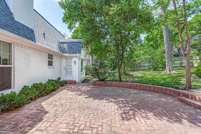 view of patio / terrace with fence