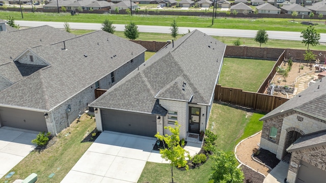 birds eye view of property featuring a residential view
