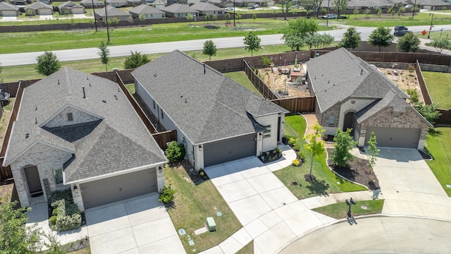 birds eye view of property featuring a residential view