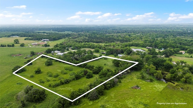 1605 Tyler St, Thornton, TX 76687 - birds eye view of property with a rural view