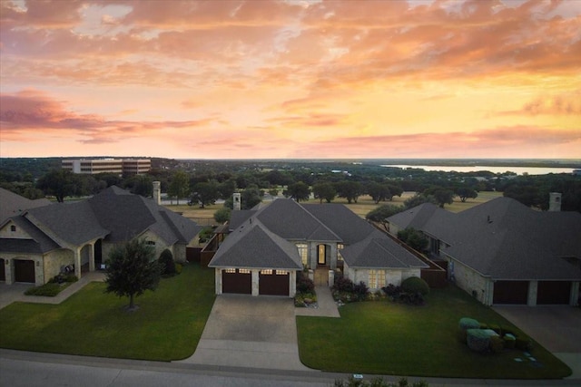 1608 Ridgewood Dr, Waco, TX 76710 - aerial view at dusk featuring a residential view