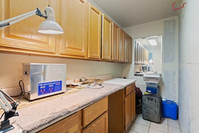 717 Van Horn Dr, Irving, TX 75060 - interior space with light tile patterned floors