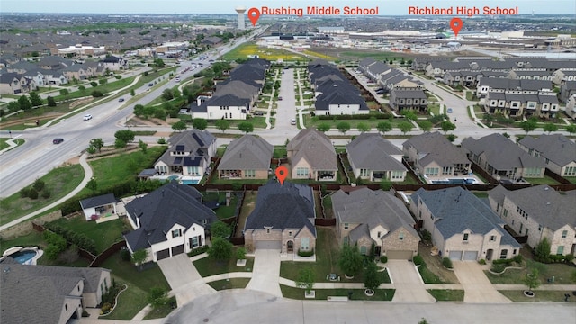 731 Drummond Dr, Prosper, TX 75078 - drone / aerial view with a residential view