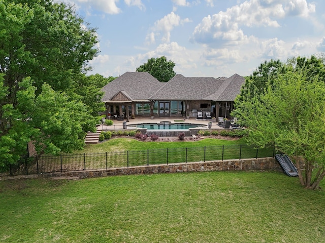 1005 Forest Lake Cir, Mckinney, TX 75072 - view of swimming pool with a patio area