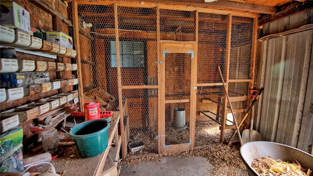 view of storage room