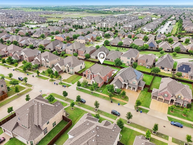 13002 Clarendon Dr, Frisco, TX 75035 - bird's eye view featuring a residential view