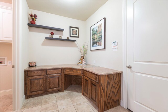 8316 Lindsay Gdns, The Colony, TX 75056 - unfurnished office featuring built in study area and light tile patterned flooring