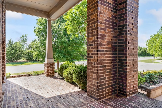 view of patio / terrace with a porch