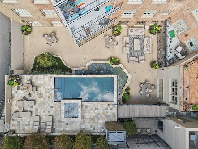 birds eye view of property